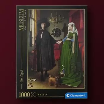 Пазл «Женитьба Арнольфини» из 1000 деталей с изображением знаменитой картины Клементони, популярная корейская настольная игра