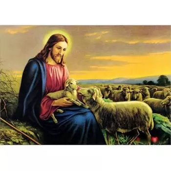 Пазл Жизнь Иисус и Агнец 500 деталей, 38х52см, 500 деталей Пазл, Детские игры, Развивающие игрушки