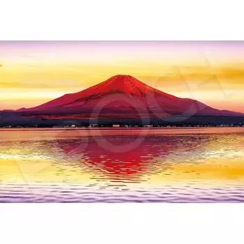 Пазлы Epoksa 1000 шт. Jigsaw Jigsah Jigsah Shine Golden Red Fuji 50x75 см