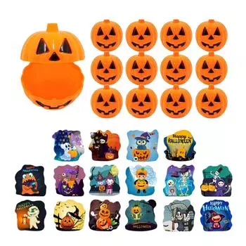 Пазлы на Хэллоуин, Пазлы на Хэллоуин - 24 упаковки печатных фестивальных пазлов, Игрушки-пазлы с тыквой и ведьмой на Хэллоуин, Разработка игр, Домашнее украшение. One Size оранжевый