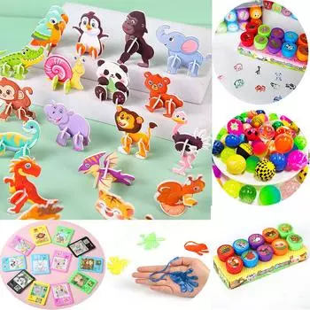 Пазлы с животными Подарок на день рождения Пиньята Наполнители Самоклеящаяся печать Надувной мяч Награды Подарки на вечеринку Сюрприз для ребенка на день рождения Ребенок as show