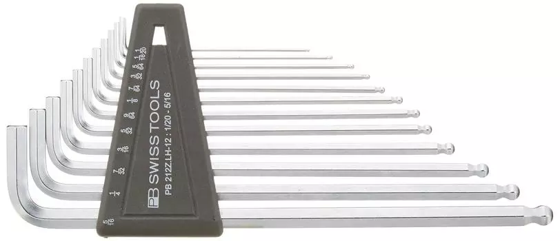 PB PB hex wrench set with ball long pack not included 212ZLH-12 серебряный