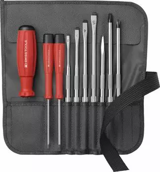PB SWISS TOOLS 8218BK Interchangeable Driver Set 9 Pieces Black