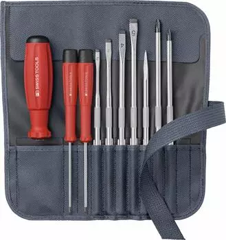PB SWISS TOOLS 8218GY Interchangeable Driver Set 9 Pieces Gray