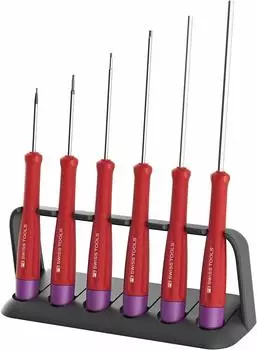 PB SWISS TOOLS 8642 Swiss Grip Precision Hexagonal Screwset с подставкой