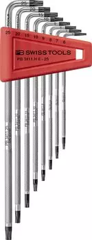 PB Swiss Tools hexlobe wrench set with knurling blister pack L-type 3411H/6-25CN
