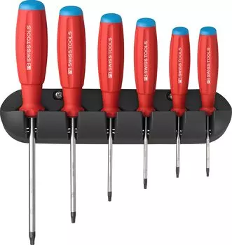 PB SWISS TOOLS Набор из 6 отверток Swiss Grip Hex Lobe с держателем, бумажная коробка 8440.CBB