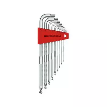 PB SWISS TOOLS PB Tools Long hexagonal wrench set with knurled ball 9 pieces set without package 3212LH-10