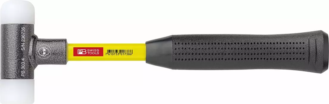 PB Swiss Tools Recoilless Nylon Hammer Fiber Recoilless Hammer 303-5 (Glass Handle) 303-5