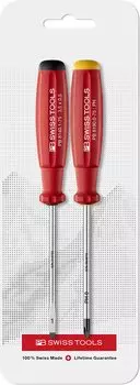 PB Swiss Tools Swiss Grip Driver Set of 2 flathead and Phillips head blister 8260CN (in pack)
