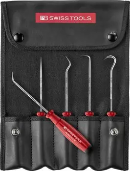 PB SWISS TOOLS Swiss grip pick tool набор в футляре на роликах 5 предметов 8685.SETCBB