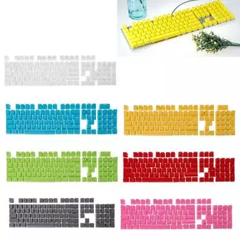 PBT 104 Keyscaps Keys Doubleshot Backlit Variety Of Color Choices For Cherry MX Mechanical Keyboard KeyCap розовый