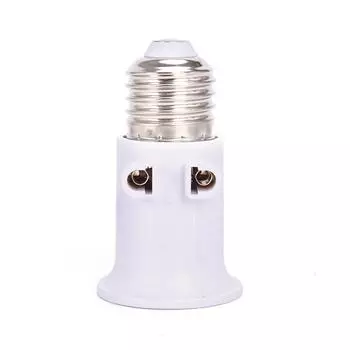 Pbt огнестойкий адаптер для лампы E27, держатель лампы, цоколь, преобразование с вилкой европейского стандарта белый