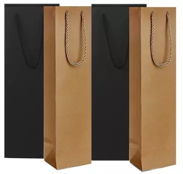 Pbwa Smile Wine Paper Vertical Wine Wine Paper Wine Bottle Wine Bottle Craft Wine 4 Pieces Bag, Bag, Bag, Bag, Plain, Bag, Bag, (Один)