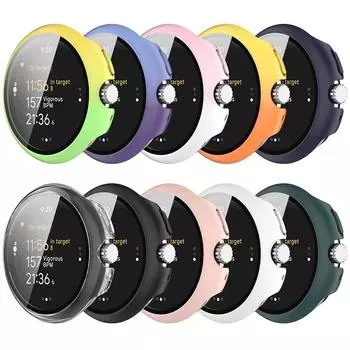 PC Case Anti-Scratch Watch Case Screen Protector for Google Pixel Watch3 41 45MM 41mm