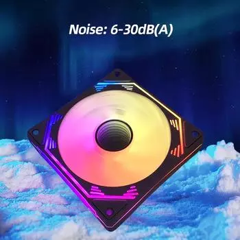 PC Computer Case 120mm Fan 1800 RPM PWM 4PIN 5V 3PIN ARGB Chassis Fan Cooling Fan Radiator Cooler 12cm Case Fan Cooler Radiator