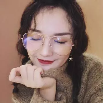 PC Metal Frame Glasses Zinc Zinc Alloy Business Reading Eyewear 3 Color Anti Blu-ray Glasses Outdoor 50 чёрный