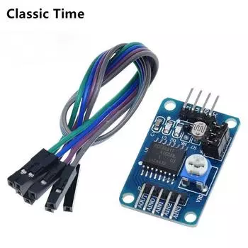 PCF8591 Модуль преобразования AD/DA в цифровой/цифровой преобразователь Температурная подсветка/с кабелем