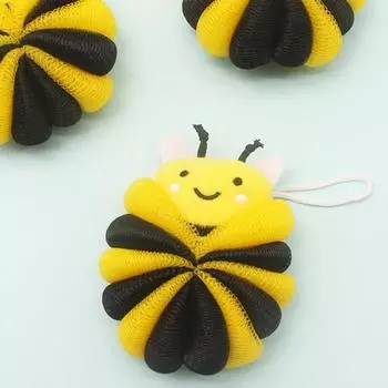 Пчелиная губка для ванны, шарик для душа, прочная массажная щетка для детей, инструменты