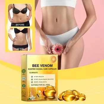 Пчелиные капсулы, мгновенное средство от зуда и похудения, капсулы для женщин, укрепляющие капсулы для похудения 1 мл One Size