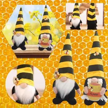 Пчелиный фестиваль, безликая кукла, креативная кукла-пчела, карликовая кукла, безликие пожилые декоративные украшения A