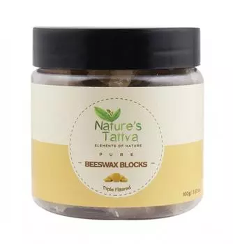 Пчелиный воск: питание и увлажнение (100 г), Pure Beeswax Blocks, Nature s Tattva