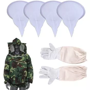 Пчеловодство защитная сетка мед репеллент насекомых цвет защитная одежда перчатки сетка [Famimueno] принадлежности, одежда, перчатки, шляпа, фильтрация, фильтр,