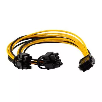 PCI-E 6-контактный — 2x 6+2-контактный (6-контактный/8-контактный) Кабель-разветвитель питания PCIE PCI Express