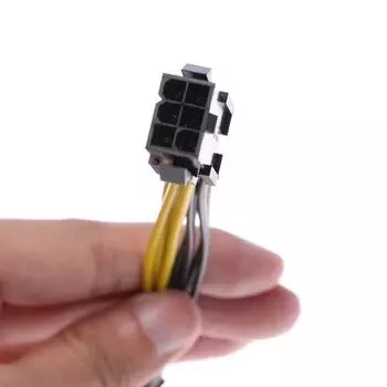 PCI Express PCI-E 6-контактный разъем питания для видеокарты с 8-контактным разъемом Кабель-адаптер питания для видеокарты 18 см 1