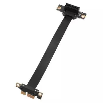 PCIe 3.0 X1 Riser Cable 8Gbps High Speed Dual 90 Degree Right Angle PCI Express 3.0 X1 Extension Cab 15cm / 5.9in Length
