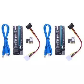 PCIE PCI Express от 1x до 16x Power PCI-E Riser Card SATA - 4-контактный кабель USB 3.0