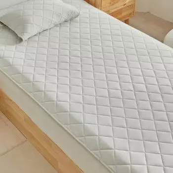 PCM постоянное охлаждение постельные принадлежности охлаждающее значение наматрасник снег [SLEEPSLEEP] накладка, 0.638, односпальный, двуспальный, антибактериальный, всесезонный (одиночный, бежевый)