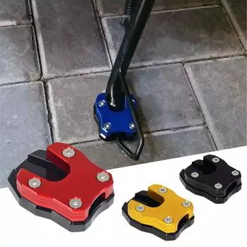 PCX 125 150 160 Motorcycle Side Stand Pad Plate For Honda PCX160 PCX150 PCX125 2018-2025 Kickstand Enlarger Support Extension чёрный