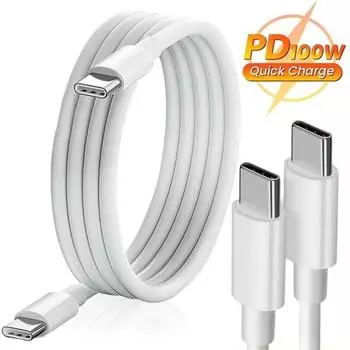PD 100 Вт 60 Вт USB C-C кабель кабель для быстрой зарядки данных для Macbook iPad iPhone Huawei Samsung Xiaomi линия передачи данных типа C-Type-C 1M