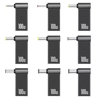 PD 100 Вт адаптер зарядного устройства для ноутбука USB Type-C «мама» на разъем постоянного тока «папа» 2.5x0.7mm