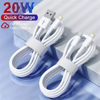 PD 20 Вт кабель для быстрой зарядки для Apple iPhone 14 13 12 11 Pro Max Plus Mini USB C 1 м 2 м кабели для передачи данных аксессуары для быстрой зарядки телефонов 1M