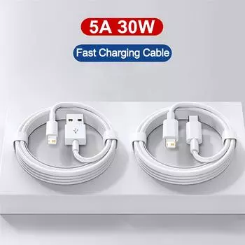 PD 30W USB-кабель для Apple iPhone 14 13 11 12 Pro Max XS XR X 7 8 Plus Быстрая зарядка USB A Type C Кабель для передачи данных Зарядное устройство Аксессуары 1M