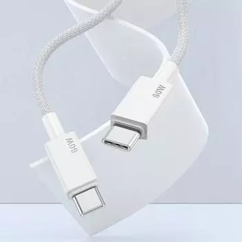 PD 60 Вт Кабель для зарядки данных Быстрый стабильный интерфейс без спутывания Высокоскоростная линия передачи данных Type-C 1M