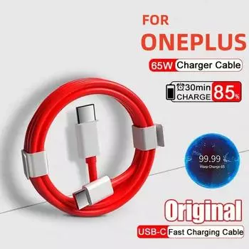 PD 65W Supervooc кабель для быстрой зарядки для Oneplus Ace 12 11 10T 9 8T 7T Pro USB C к Type C кабель Warp Dash Charge 6T 5T Data Wire 1m/USB to Type C