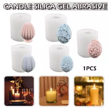 PDTO 3D пасхальное яйцо силиконовая форма для свечей DIY шоколадные ремесла форма для декора из смолы