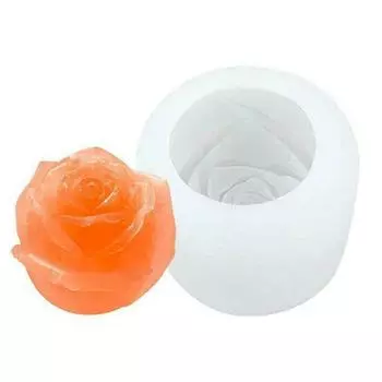 PDTO 3D Роза Свеча Форма Шоколадный Торт Мыло Кондитерские изделия Кекс Конфеты Изготовление DIY