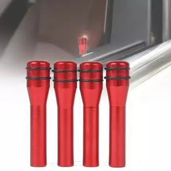 PDTO 4шт Универсальный алюминиевый сплав автомобиль Внутренний дверной замок Штифт Ручка Крышка Красный