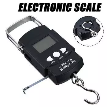 PDTO 50 кг цифровые весы портативные дорожные рыбные багажные весы для взвешивания подвесной крючок новые весы