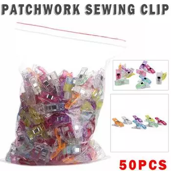 PDTO 50 шт пластиковые чудо-зажимы для ткани ремесло стеганое вязание крючком