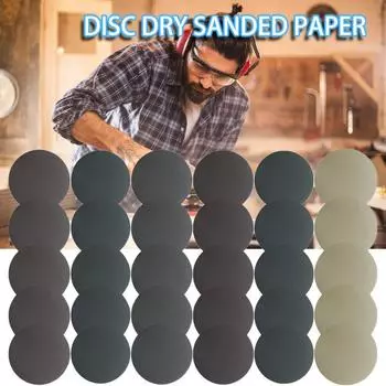 PDTO 5-дюймовые шлифовальные диски с крючком и петлей, зернистость 800-3000, влажная и сухая наждачная бумага для шлифования