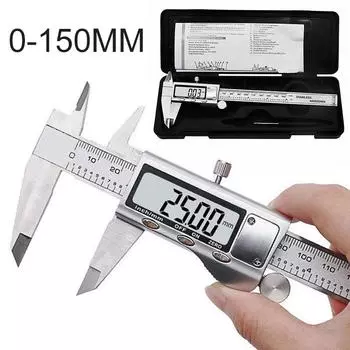 PDTO цинковый сплав 0-150 мм электронный ЖК-цифровой штангенциркуль с автоматическим включением/выключением
