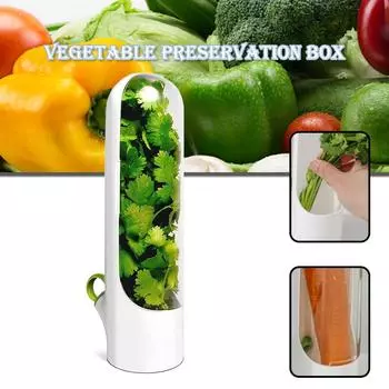 PDTO Herb Saver для холодильника, контейнер для хранения свежих трав, бутылка для консервации овощей
