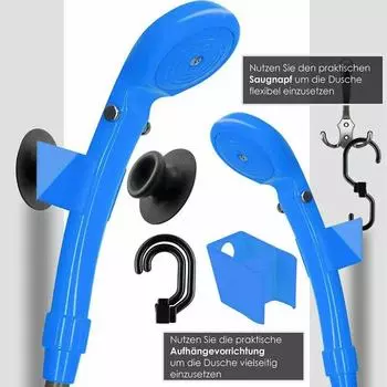 PDTO Новая портативная электрическая насадка для душа 12 В для пешего туризма, кемпинга, водяного насоса, лодки, автомобиля, каравана