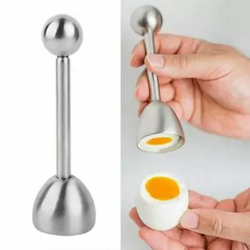 PDTO Открывалка для яичной скорлупы из нержавеющей стали, резак для вареных сырых яиц, кухонный инструмент