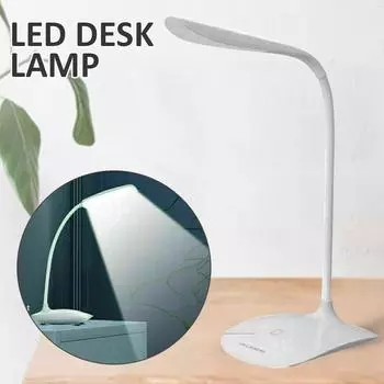 PDTO Прикроватная настольная лампа для чтения USB перезаряжаемая светодиодная лампа с регулируемой яркостью для исследования ночник